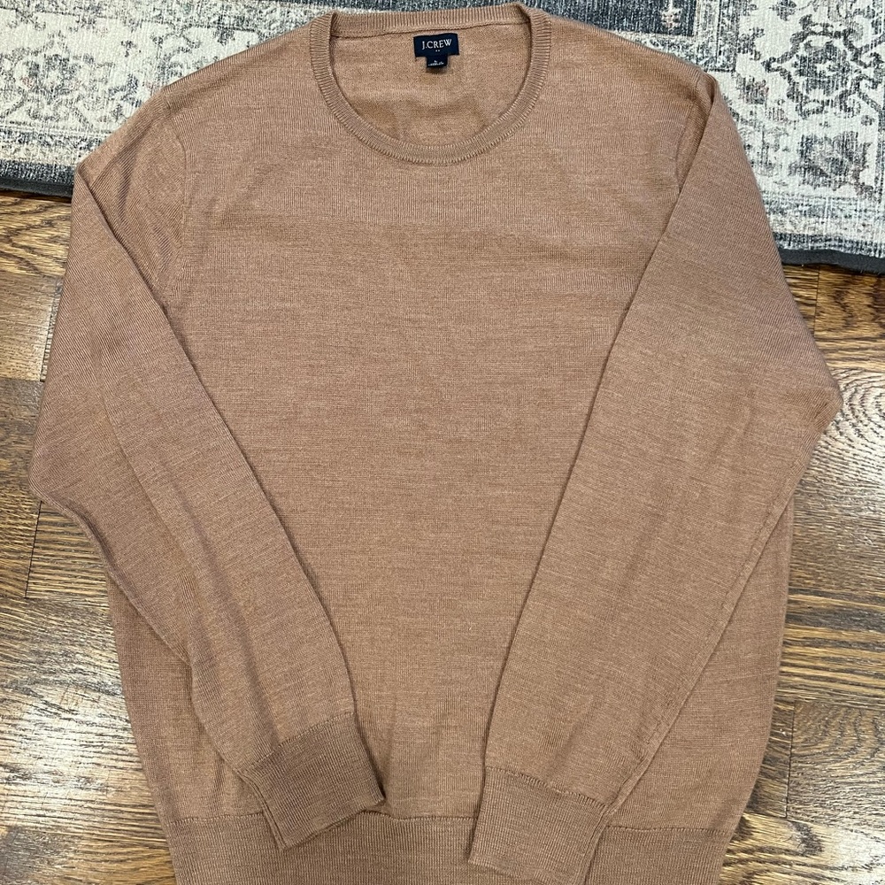 Jcrew Sweater (size Large). Color: Camel/tan